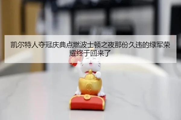 凯尔特人夺冠庆典点燃波士顿之夜那份久违的绿军荣耀终于回来了 - hth